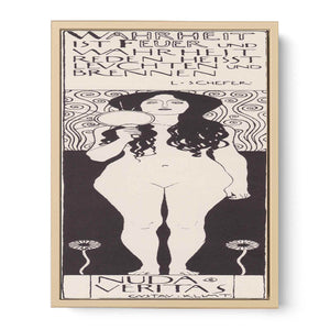 Drawing for Two Emblems for Ver Sacrum (Nuda Veritas) 1898