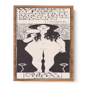 Drawing for Two Emblems for Ver Sacrum (Nuda Veritas) 1898