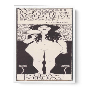 Drawing for Two Emblems for Ver Sacrum (Nuda Veritas) 1898