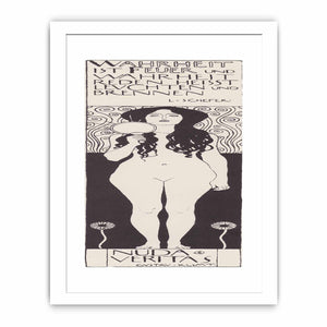 Drawing for Two Emblems for Ver Sacrum (Nuda Veritas) 1898