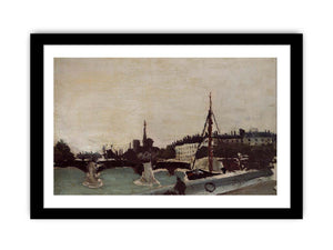 View of the Ile Saint-Louis from the Quai Henri IV (study)