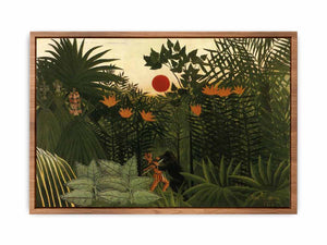 Exotic Landscape, Fight between Gorilla and Indian