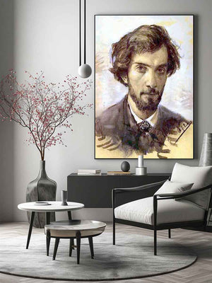 Self-portrait of Isaac Levitan from 1880