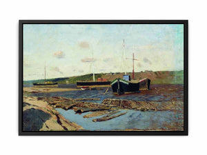 Volga. Barges.