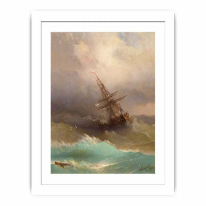 Ship in the Stormy Sea