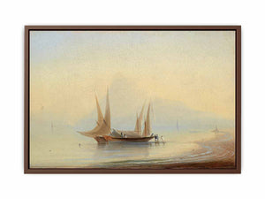 Barge at Sea Shore