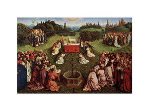 The Ghent Altarpiece- Adoration of the Lamb 1425-29