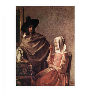 A Lady Drinking and a Gentleman (detail)