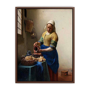 The Milkmaid Painting by Jan Vermeer