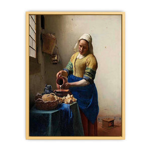 The Milkmaid Painting by Jan Vermeer