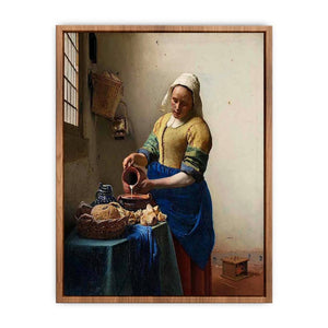 The Milkmaid Painting by Jan Vermeer