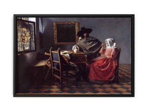 A Lady Drinking and a Gentleman
