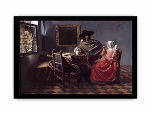 A Lady Drinking and a Gentleman
