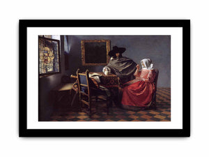 A Lady Drinking and a Gentleman