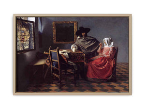 A Lady Drinking and a Gentleman