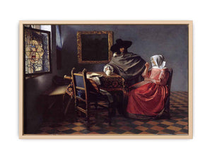 A Lady Drinking and a Gentleman
