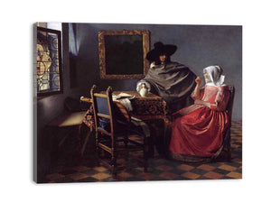 A Lady Drinking and a Gentleman