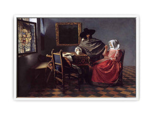A Lady Drinking and a Gentleman