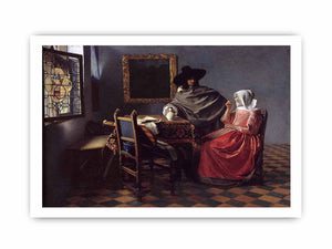 A Lady Drinking and a Gentleman