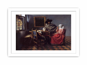 A Lady Drinking and a Gentleman