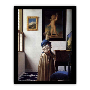 Lady Standing at a Virginal