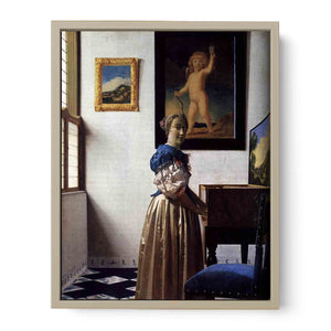 Lady Standing at a Virginal