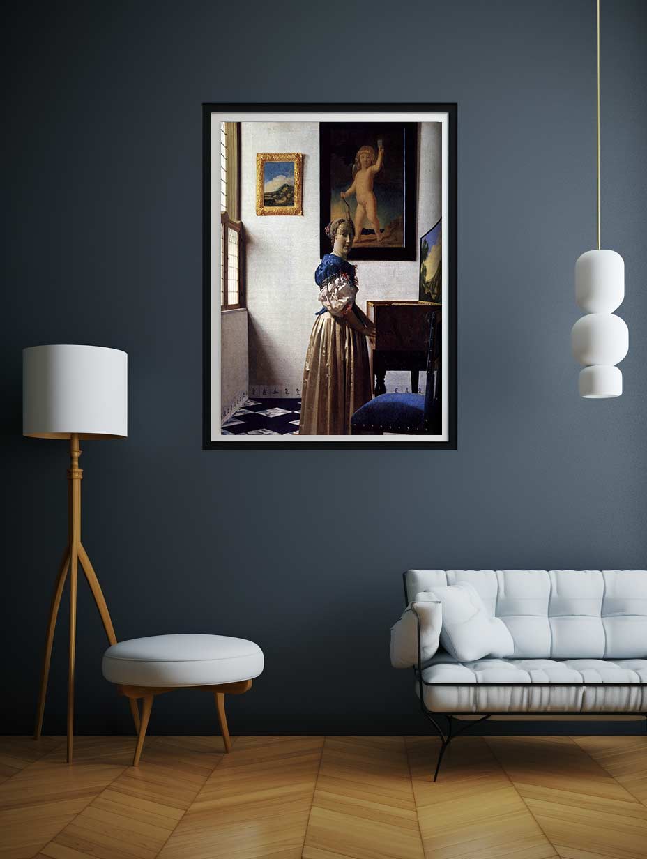 Lady Standing at a Virginal