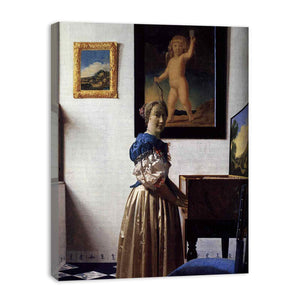 Lady Standing at a Virginal