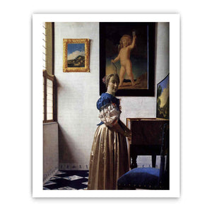 Lady Standing at a Virginal