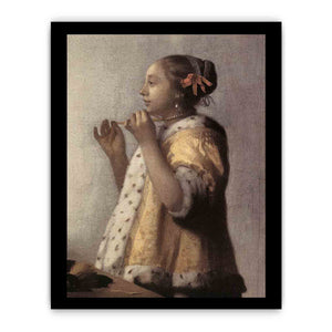 Woman with a Pearl Necklace (detail)
