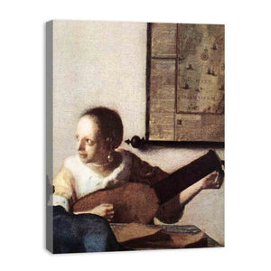 Woman with a Lute near a Window (detail)