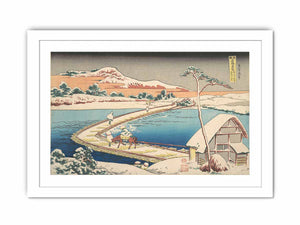 View of the Old Boat-Bridge at Sano in Kozuke Province (Kozuke Sano funabashi no kozu)