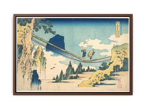 Suspension Bridge on the Border of Hida and Etchu Provinces (Hietsu no sakai tsuribashi)