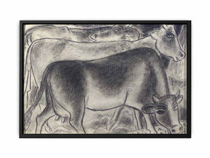 Cows chalk drawing