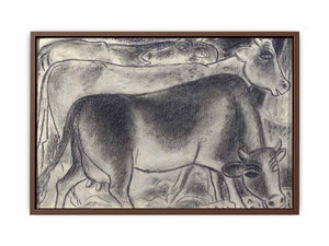 Cows chalk drawing