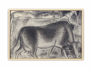 Cows chalk drawing