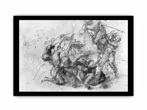 Battle Scene By Michelangelo Buonarroti