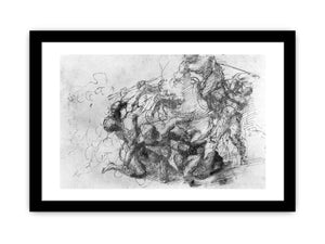 Battle Scene By Michelangelo Buonarroti
