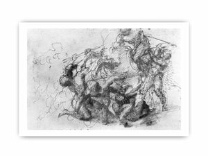 Battle Scene By Michelangelo Buonarroti