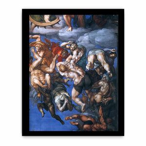 Last Judgment (detail-23) 1537-41 By Michelangelo Buonarroti