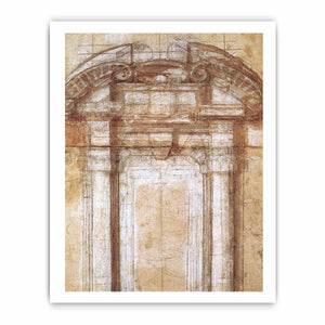 Study for Porta Pia By Michelangelo Buonarroti