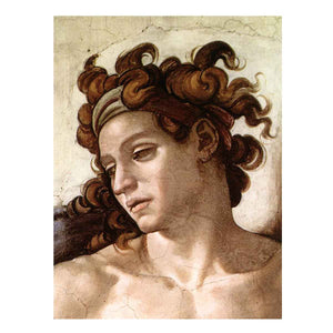 A Ignudo (detail) By Michelangelo Buonarroti