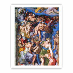 The Last Judgment (detail) By Michelangelo Buonarroti