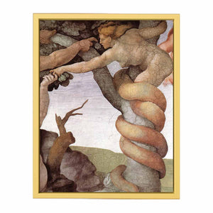 The Fall and Expulsion from Garden of Eden (detail) By Michelangelo Buonarroti