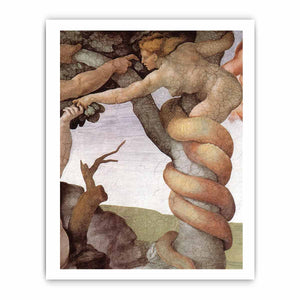 The Fall and Expulsion from Garden of Eden (detail) By Michelangelo Buonarroti