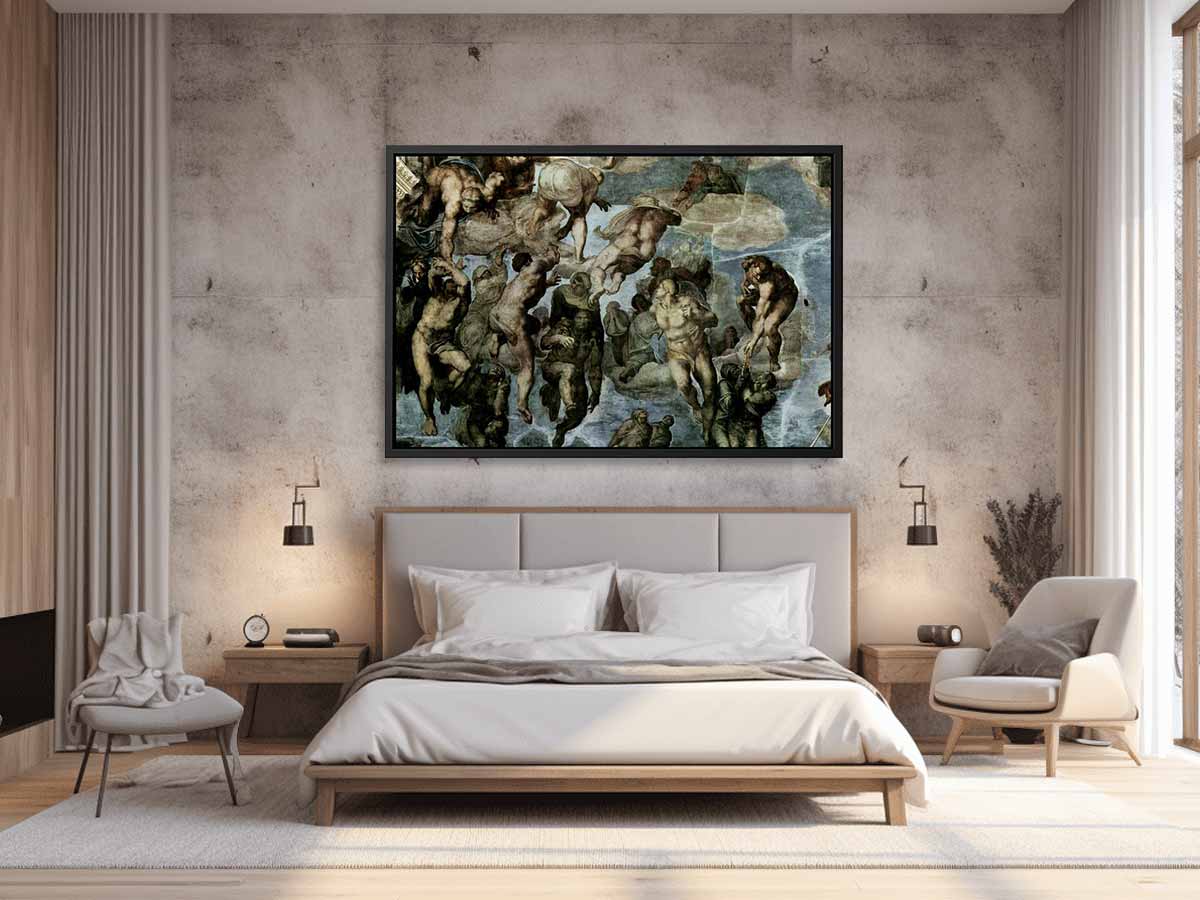 The Last Judgment detail By Michelangelo Buonarroti
