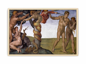The Fall and Expulsion from Garden of Eden By Michelangelo Buonarroti