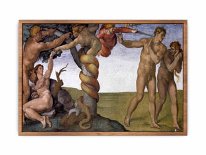 The Fall and Expulsion from Garden of Eden By Michelangelo Buonarroti