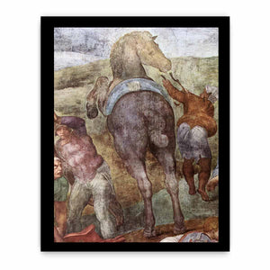 The Conversion of Saul (detail) By Michelangelo Buonarroti