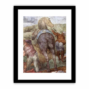 The Conversion of Saul (detail) By Michelangelo Buonarroti